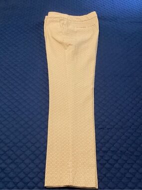 Adrienne Vittadini Beige Geometric Print Pants